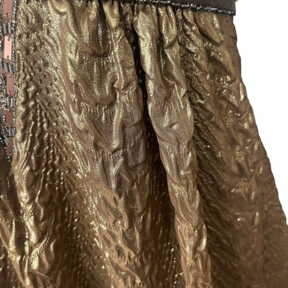 NEW Y2K Sue Wong Nocturne Beaded Cocktail Dress Fairy Whimsigoth Crinkle - Picture 9 of 14